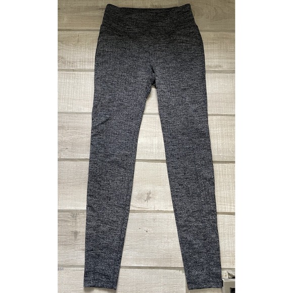 Athleta Womens Pant Small S‎ Gray Delancey Herringbone Legging Performance Yoga - Picture 1 of 9